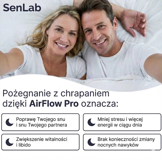 SenLab AirFlow Pro™ | Ustnik przeciw chrapaniu