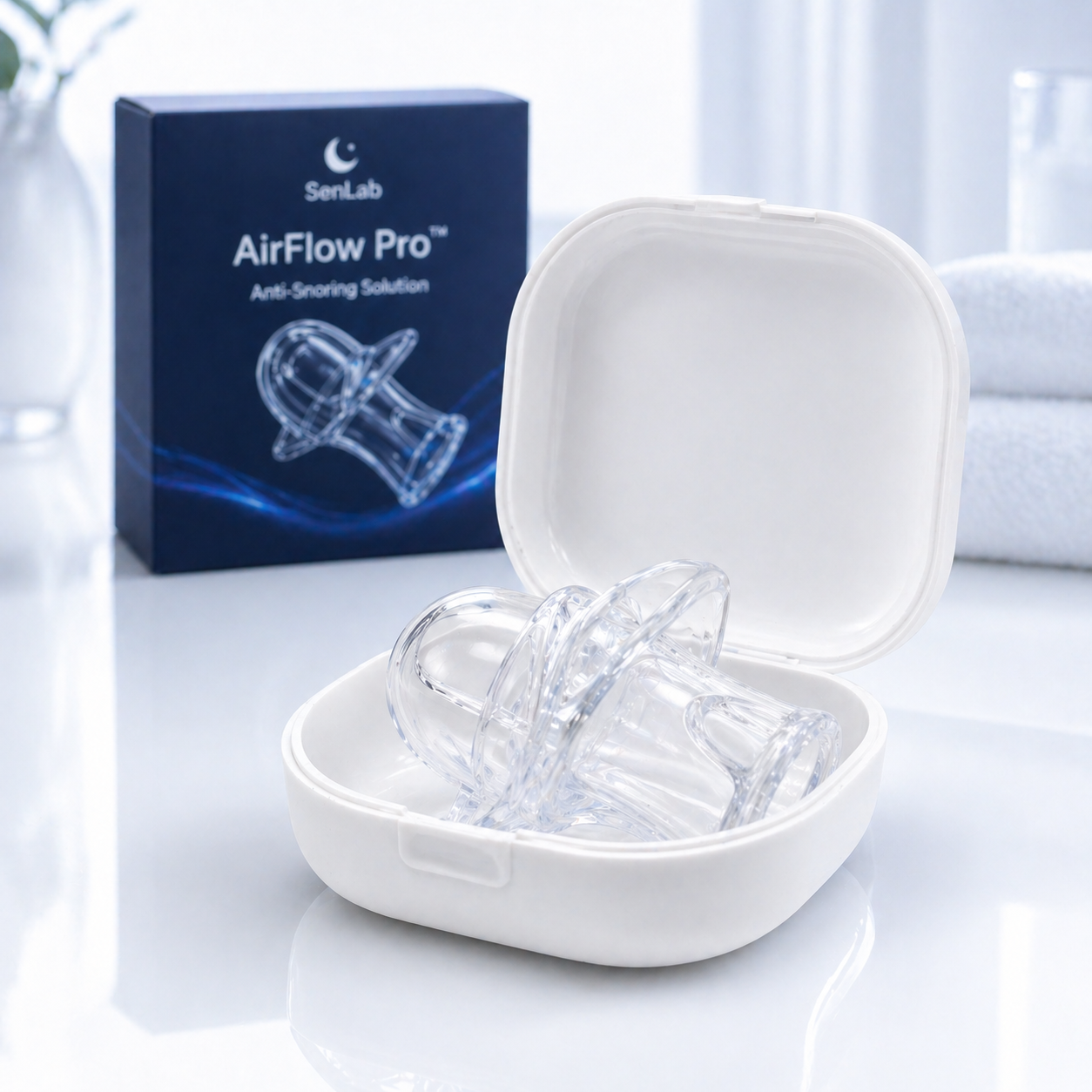 SenLab AirFlow Pro™ | Ustnik przeciw chrapaniu